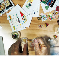 Antique stamps -ART-